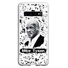 Чехол для Samsung Galaxy S10 с принтом Mike Tyson в Петрозаводске, Силикон | Область печати: задняя сторона чехла, без боковых панелей | Тематика изображения на принте: boxer | boxing | great boxer | mike tyson | mike tyson lettering | mike tyson print | бокс | боксер | великий боксер | майк тайсон | надпись mike tyson | принт mike tyson