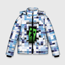 Зимняя куртка для мальчиков 3D с принтом Minecraft (S) в Петрозаводске, ткань верха — 100% полиэстер; подклад — 100% полиэстер, утеплитель — 100% полиэстер | длина ниже бедра, удлиненная спинка, воротник стойка и отстегивающийся капюшон. Есть боковые карманы с листочкой на кнопках, утяжки по низу изделия и внутренний карман на молнии. 

Предусмотрены светоотражающий принт на спинке, радужный светоотражающий элемент на пуллере молнии и на резинке для утяжки | craft | creeper | earth | logo | mine | minecraft | mobile | online | земля | игра | крипер | лого | майкрафт | майнкрафт | онлайн | подземелье