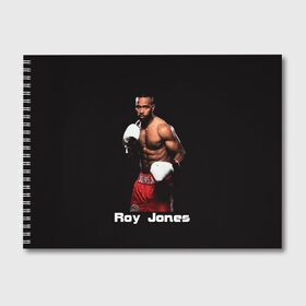 Альбом для рисования с принтом Roy Jones в Петрозаводске, 100% бумага
 | матовая бумага, плотность 200 мг. | boxer | boxing | great boxer | roy jones | roy jones lettering | roy jones print | бокс | боксер | великий боксер | надпись roy jones | принт roy jones | рой джонс