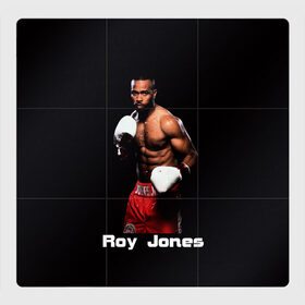 Магнитный плакат 3Х3 с принтом Roy Jones в Петрозаводске, Полимерный материал с магнитным слоем | 9 деталей размером 9*9 см | Тематика изображения на принте: boxer | boxing | great boxer | roy jones | roy jones lettering | roy jones print | бокс | боксер | великий боксер | надпись roy jones | принт roy jones | рой джонс