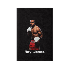 Обложка для паспорта матовая кожа с принтом Roy Jones в Петрозаводске, натуральная матовая кожа | размер 19,3 х 13,7 см; прозрачные пластиковые крепления | boxer | boxing | great boxer | roy jones | roy jones lettering | roy jones print | бокс | боксер | великий боксер | надпись roy jones | принт roy jones | рой джонс