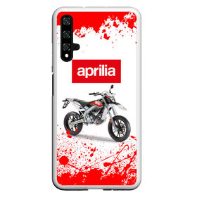 Чехол для Honor 20 с принтом Aprilia (Z) в Петрозаводске, Силикон | Область печати: задняя сторона чехла, без боковых панелей | Тематика изображения на принте: aprilia | aprilia racing | bike | moto | motocycle | sportmotorcycle | априлия | мото | мотоспорт