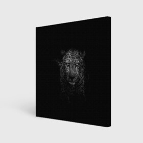 Холст квадратный с принтом Ягуар выходит из тени в Петрозаводске, 100% ПВХ |  | Тематика изображения на принте: jaguar | барс | животное | зверь | кошка | черный | ягуар