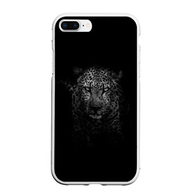 Чехол для iPhone 7Plus/8 Plus матовый с принтом Ягуар выходит из тени в Петрозаводске, Силикон | Область печати: задняя сторона чехла, без боковых панелей | jaguar | барс | животное | зверь | кошка | черный | ягуар