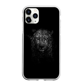 Чехол для iPhone 11 Pro Max матовый с принтом Ягуар выходит из тени в Петрозаводске, Силикон |  | jaguar | барс | животное | зверь | кошка | черный | ягуар