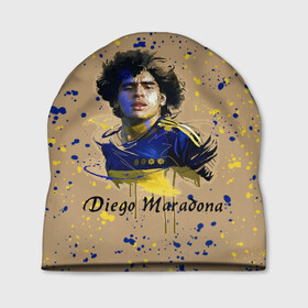 Шапка 3D с принтом Diego Maradona в Петрозаводске, 100% полиэстер | универсальный размер, печать по всей поверхности изделия | cup | diego maradona | diego maradona letterin | diego maradona print | football | footballer | great footballer | number 10 | великий футболист | диего марадона | кубок | надпись диего марадона | номер 10 | принт диего марадона | футбол 