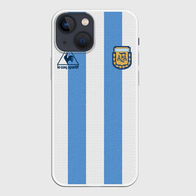 Чехол для iPhone 13 mini с принтом Джерси Марадоны с автографом в Петрозаводске,  |  | jersey | maradona | signed | автограф | аргентина | барселона | джерси | диего | марадон | марадона | марадонна | футболист