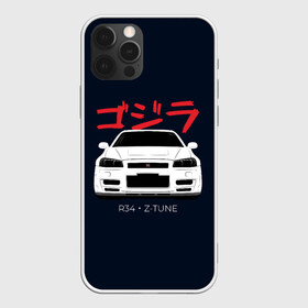 Чехол для iPhone 12 Pro с принтом Skyline R34 Z-Tune в Петрозаводске, силикон | область печати: задняя сторона чехла, без боковых панелей | Тематика изображения на принте: gtr | nissan | r34 | skyline | гтр | ниссан | скайлайн