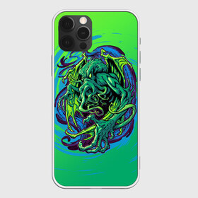 Чехол для iPhone 12 Pro Max с принтом Ктулху в Петрозаводске, Силикон |  | cthulhu | lovecraft | monster | ктулху | лавкрафт | мистика | монстр | сериал | сериалы