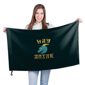 Флаг 3D с принтом Университет Бритчестера в Петрозаводске, 100% полиэстер | плотность ткани — 95 г/м2, размер — 67 х 109 см. Принт наносится с одной стороны | britechester | sims | бритчестер | логотип | маскот | символ | симс | университет