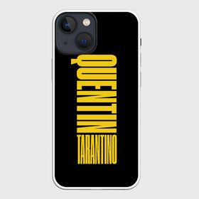 Чехол для iPhone 13 mini с принтом Quentin Tarantino в Петрозаводске,  |  | quentin tarantino | tarantino | голливуд | квентин тарантино | криминально чтиво | однажды в голливуде | омерзительная восьмёрка | режиссёры | тарантино | типография