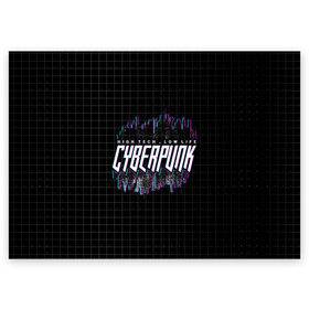 Поздравительная открытка с принтом Cyberpunk City в Петрозаводске, 100% бумага | плотность бумаги 280 г/м2, матовая, на обратной стороне линовка и место для марки
 | cyberpunk | high tech | low life | будущее | город | киберпанк | фантастика