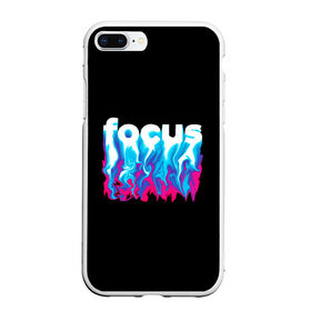 Чехол для iPhone 7Plus/8 Plus матовый с принтом Focus в Петрозаводске, Силикон | Область печати: задняя сторона чехла, без боковых панелей | абстракция | граффити | кислотный | неон | пламя | фокус