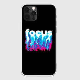 Чехол для iPhone 12 Pro Max с принтом Focus в Петрозаводске, Силикон |  | Тематика изображения на принте: абстракция | граффити | кислотный | неон | пламя | фокус