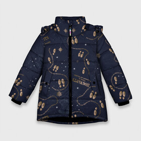 Зимняя куртка для девочек 3D с принтом Гарри Поттер в Петрозаводске, ткань верха — 100% полиэстер; подклад — 100% полиэстер, утеплитель — 100% полиэстер. | длина ниже бедра, удлиненная спинка, воротник стойка и отстегивающийся капюшон. Есть боковые карманы с листочкой на кнопках, утяжки по низу изделия и внутренний карман на молнии. 

Предусмотрены светоотражающий принт на спинке, радужный светоотражающий элемент на пуллере молнии и на резинке для утяжки. | gryffindor | harry potter | hermione jean granger | hogwarts | hufflepuff | ravenclaw | ron weasley | slytherin | warner bros | ворнер | гарри поттер | гермиона джин грейнджер | гриффиндор | когтевран | пуффендуй | рон уизли | слизарен | слизерин