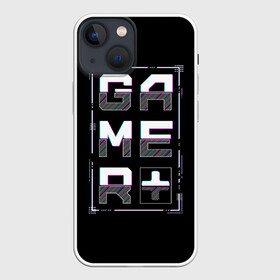 Чехол для iPhone 13 mini с принтом Gamer в Петрозаводске,  |  | glitch | глитч | киберпанк | футуристичный