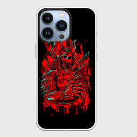 Чехол для iPhone 13 Pro с принтом Death Samurai в Петрозаводске,  |  | 2077 | art | blood | cyber | cyberpunk | dead | death | demon | japan | mask | ninja | oni | samurai | shadow | shogun | tokyo | warior | арт | воин | война | демон | катана | кибер | киберпанк | кровь | маска | мертвый | ниндзя | путь | самурай