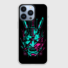 Чехол для iPhone 13 Pro с принтом Cyber Samurai в Петрозаводске,  |  | 2077 | art | blood | cyber | cyberpunk | dead | death | demon | japan | mask | ninja | oni | samurai | shadow | shogun | tokyo | warior | арт | воин | война | демон | катана | кибер | киберпанк | кровь | маска | мертвый | ниндзя | путь | самурай