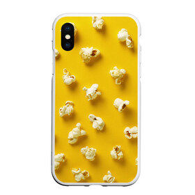 Чехол для iPhone XS Max матовый с принтом Попкорн в Петрозаводске, Силикон | Область печати: задняя сторона чехла, без боковых панелей | popcorn | воздушная | еда | кино | кинотеатр | кукуруза | кушать | попкорн | сладкий | соленый | сырный | хрустящий