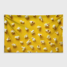 Флаг-баннер с принтом Попкорн в Петрозаводске, 100% полиэстер | размер 67 х 109 см, плотность ткани — 95 г/м2; по краям флага есть четыре люверса для крепления | popcorn | воздушная | еда | кино | кинотеатр | кукуруза | кушать | попкорн | сладкий | соленый | сырный | хрустящий