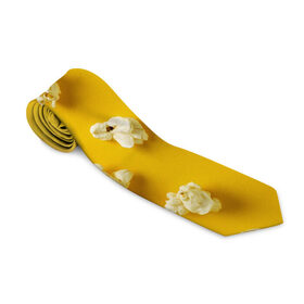 Галстук 3D с принтом Попкорн в Петрозаводске, 100% полиэстер | Длина 148 см; Плотность 150-180 г/м2 | popcorn | воздушная | еда | кино | кинотеатр | кукуруза | кушать | попкорн | сладкий | соленый | сырный | хрустящий