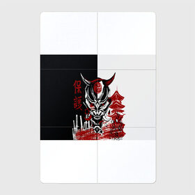 Магнитный плакат 2Х3 с принтом Самурай Samurai в Петрозаводске, Полимерный материал с магнитным слоем | 6 деталей размером 9*9 см | cyberpunk 2077 | ninja | samurai | киберпанк | маска самурая | путь война | самурай | сёгун | семь самураев | токио | чёрный самурай | японский самурай