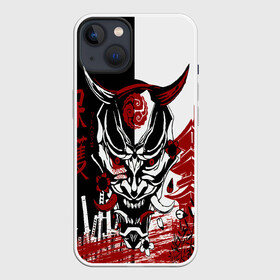 Чехол для iPhone 13 с принтом Самурай Samurai в Петрозаводске,  |  | cyberpunk 2077 | ninja | samurai | киберпанк | маска самурая | путь война | самурай | сёгун | семь самураев | токио | чёрный самурай | японский самурай