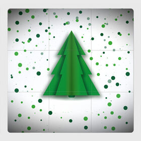 Магнитный плакат 3Х3 с принтом Новогодняя елка в Петрозаводске, Полимерный материал с магнитным слоем | 9 деталей размером 9*9 см | new year | tree | елка | новогодняя | новый год
