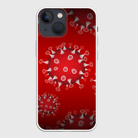 Чехол для iPhone 13 mini с принтом Вирусяка в Петрозаводске,  |  | coronavirus | covid | вирус | ковид | коронавирус