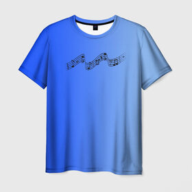 Мужская футболка 3D с принтом Hill Top в Петрозаводске, 100% полиэфир | прямой крой, круглый вырез горловины, длина до линии бедер | dance | hill top | music | note | музыка | нота | танцевальное