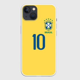 Чехол для iPhone 13 с принтом СБОРНАЯ БРАЗИЛИИ ПЕЛЕ в Петрозаводске,  |  | brazil | game | legend | pele | sport | uniform | бразилия | гол | желтый | игра | легенда | мяч | нападающий | пеле | ретро | форма | футбол | чемпион | чемпионат