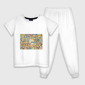 Детская пижама хлопок с принтом Гимнастка Художественная в Петрозаводске, 100% хлопок |  брюки и футболка прямого кроя, без карманов, на брюках мягкая резинка на поясе и по низу штанин
 | 