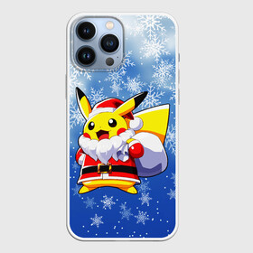 Чехол для iPhone 13 Pro Max с принтом НОВОГОДНИЙ ПИКАЧУ в Петрозаводске,  |  | 2021 | merry christmas | new year | pikachu. | зима | новый год | пикачу | покемоны | праздник | снег | счастливого рождества