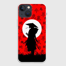 Чехол для iPhone 13 mini с принтом САМУРАЙ в Петрозаводске,  |  | ninja | oni | samurai | shogun | путь воина. | самурай | самурай на коне | сёгун | токио | харакири | чёрный самурай | японский самурай