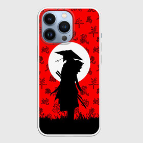 Чехол для iPhone 13 Pro с принтом САМУРАЙ в Петрозаводске,  |  | ninja | oni | samurai | shogun | путь воина. | самурай | самурай на коне | сёгун | токио | харакири | чёрный самурай | японский самурай