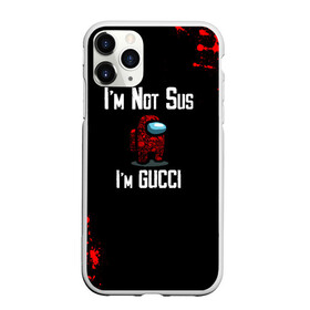 Чехол для iPhone 11 Pro матовый с принтом Among Us Gucci в Петрозаводске, Силикон |  | 2021 | among us | gucci | impostor | space mafia | sus.puffballs united | амонг ас | амонг единорог | гуччи | импостор | инопланетяне | инопланетянин | надпись | новогодний амонг ас | с новым годом | самозванец | среди нас