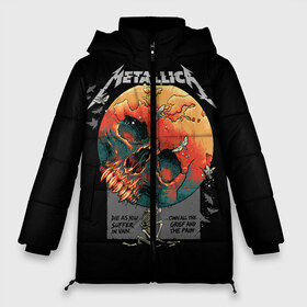 Женская зимняя куртка 3D с принтом Metallica в Петрозаводске, верх — 100% полиэстер; подкладка — 100% полиэстер; утеплитель — 100% полиэстер | длина ниже бедра, силуэт Оверсайз. Есть воротник-стойка, отстегивающийся капюшон и ветрозащитная планка. 

Боковые карманы с листочкой на кнопках и внутренний карман на молнии | metal | metallica | rock | джеймс хэтфилд | классика | легенда | метал | металлика | популярное | рок | рокгруппа