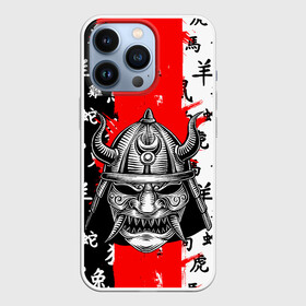 Чехол для iPhone 13 Pro с принтом САМУРАЙ в Петрозаводске,  |  | ninja | oni | samurai | shogun | путь воина. | самурай | самурай на коне | сёгун | токио | харакири | чёрный самурай | японский самурай