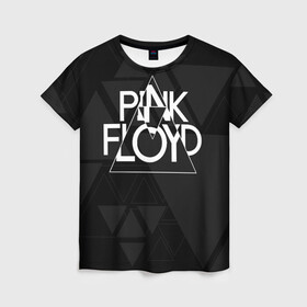Женская футболка 3D с принтом Pink Floyd в Петрозаводске, 100% полиэфир ( синтетическое хлопкоподобное полотно) | прямой крой, круглый вырез горловины, длина до линии бедер | dark side of the moon | floyd | music | pink | pink floid | pink floyd | rock | rocker | rocknroll | the wall | музыка | пинк | пинк флоид | пинк флойд | рок | рок н ролл | рокер | флойд