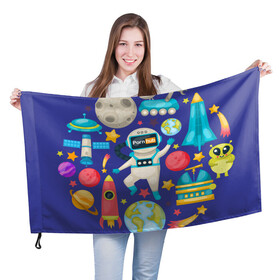 Флаг 3D с принтом Pornhub space в Петрозаводске, 100% полиэстер | плотность ткани — 95 г/м2, размер — 67 х 109 см. Принт наносится с одной стороны | astronaut | comet | cosmos | moon | planet | rocet | space | star | звезда | космонавт | космос | планета | ракета