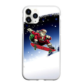 Чехол для iPhone 11 Pro Max матовый с принтом BAD SANTA в Петрозаводске, Силикон |  | Тематика изображения на принте: 