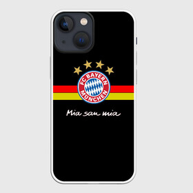 Чехол для iPhone 13 mini с принтом Бавария в Петрозаводске,  |  | bayern mnchen | mia san mia | бавария | германия | красная машина | мы это мы | мюнхен | футбол