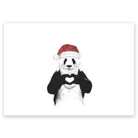 Поздравительная открытка с принтом Панда Клаус в Петрозаводске, 100% бумага | плотность бумаги 280 г/м2, матовая, на обратной стороне линовка и место для марки
 | 2021 | 21 | 2k21 | 2к21 | chrystmas | happy | marry | new | panda | santa | snow | winter | xmas | year | год | годом | дед | елка | елки | клаус | лес | мороз | настроение | новогоднее | новогоднему | новый | новым | панда | по | рождество | с