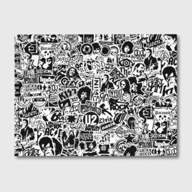 Альбом для рисования с принтом Rock Band Logos в Петрозаводске, 100% бумага
 | матовая бумага, плотность 200 мг. | Тематика изображения на принте: ac dc | linkin park | music | queen | radiohead | rock | rock band logos | линкин парк | музыка | ретро | рок группа | элвис