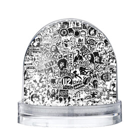Снежный шар с принтом Rock Band Logos в Петрозаводске, Пластик | Изображение внутри шара печатается на глянцевой фотобумаге с двух сторон | ac dc | linkin park | music | queen | radiohead | rock | rock band logos | линкин парк | музыка | ретро | рок группа | элвис