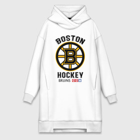 Платье-худи хлопок с принтом BOSTON BRUINS NHL в Петрозаводске,  |  | black | boston | bruins | hockey | ice | logo | nhl | sport | usa | бостон | брюинз | кубок | логотип | нхл | спорт | стэнли | хоккей