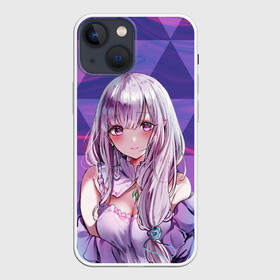 Чехол для iPhone 13 mini с принтом Эмилия в Петрозаводске,  |  | anime | emilia | re zero | re: zero kara hajimeru isekai seikatsu | re: жизнь с нуля в альтернативном мире | ре зеро | эмилия