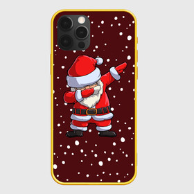 Чехол для iPhone 12 Pro с принтом Dab Santa в Петрозаводске, силикон | область печати: задняя сторона чехла, без боковых панелей | claus | happy new year | merry christmas | santa | snowman | дед мороз | елка | клаус | новый год | рождество | с новым годом | санта | снеговик