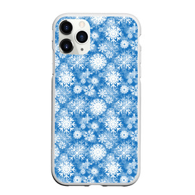 Чехол для iPhone 11 Pro Max матовый с принтом Снежинки в Петрозаводске, Силикон |  | merry christmas | дед мороз | ёлка | зима | мороз | новый год | подарок | праздник | рождество | с новым годом | санта клаус | снег | снеговик | снегурочка | снежинки | снежные узоры | узоры