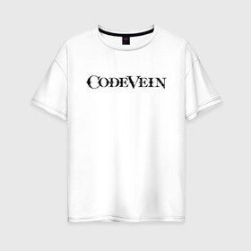 Женская футболка хлопок Oversize с принтом CodeVein Logo (Z) в Петрозаводске, 100% хлопок | свободный крой, круглый ворот, спущенный рукав, длина до линии бедер
 | 